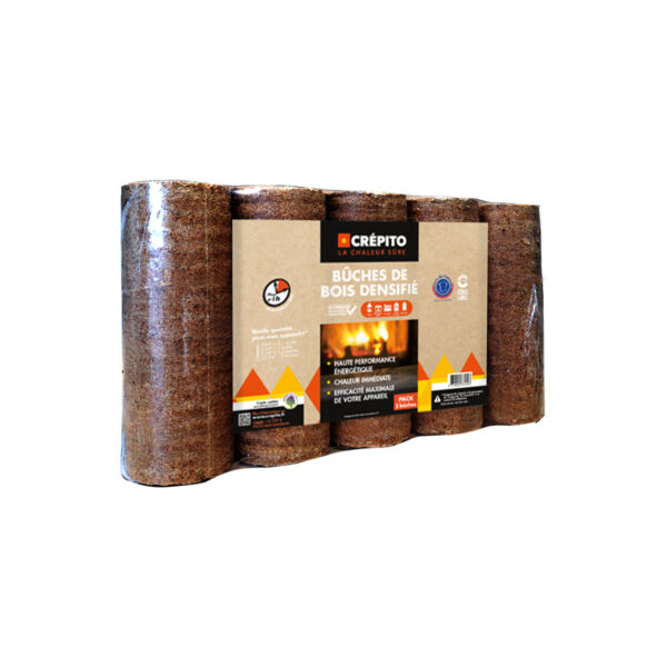 Bûche densifiée CREPITO / Palette de 104 packs